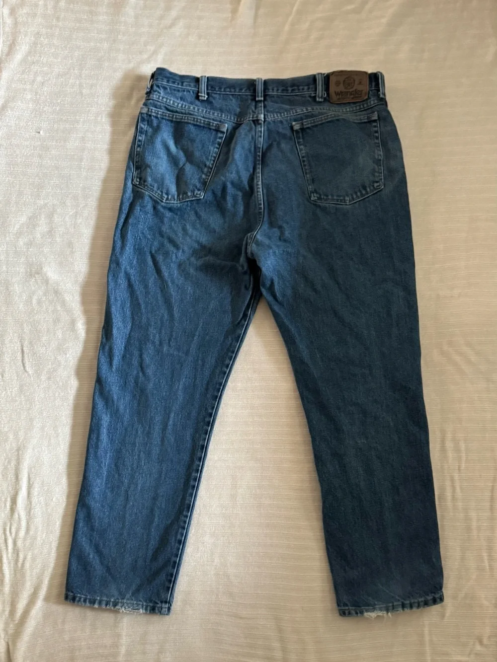 Wrangler Men's Blue Straight-Leg Jeans